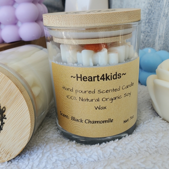 Heart4kids Scented Candles Black Chamomile 2×(7oz) - Picture 5 of 10